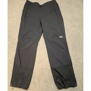 REI Co-op HydroWall 2.5L Rain Pants Mens Large Black Waterproof Packable Hiking